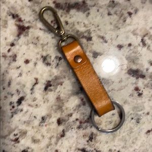 Leather keychain holder